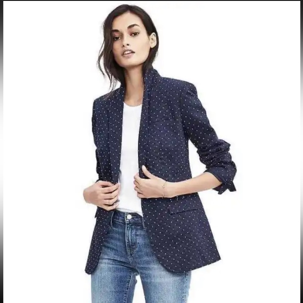NWT Banana Republic dot blazer